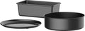 3-Piece Nonstick Aluminum Bakeware Set Black M5897