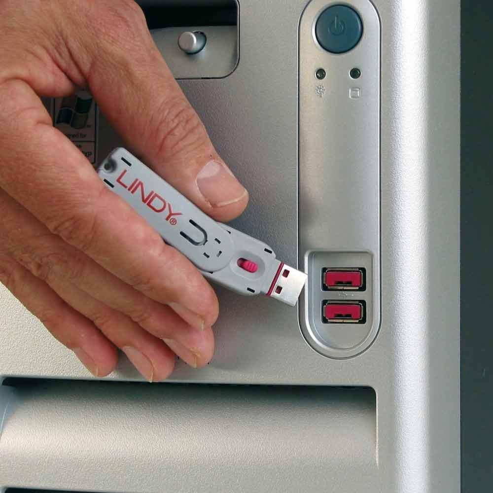 Green USB Port Blocker, Pack of 4 M81361