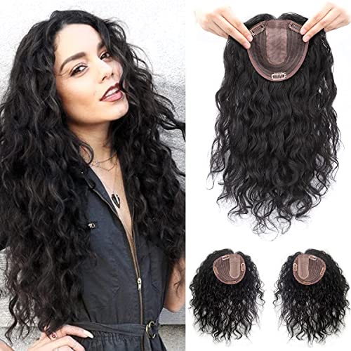 Dark Brown 12" Silktop Human Hair Topper S343425