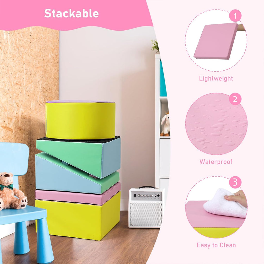 5PCS Foam Climbing Blocks Set Q817737