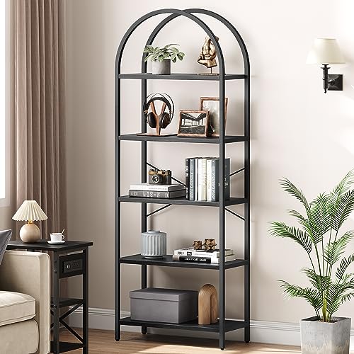 5 Tier Tall Wood Bookcase G117