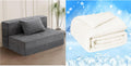 Gray Twin Folding Sofa Bed with Pillow O4070
