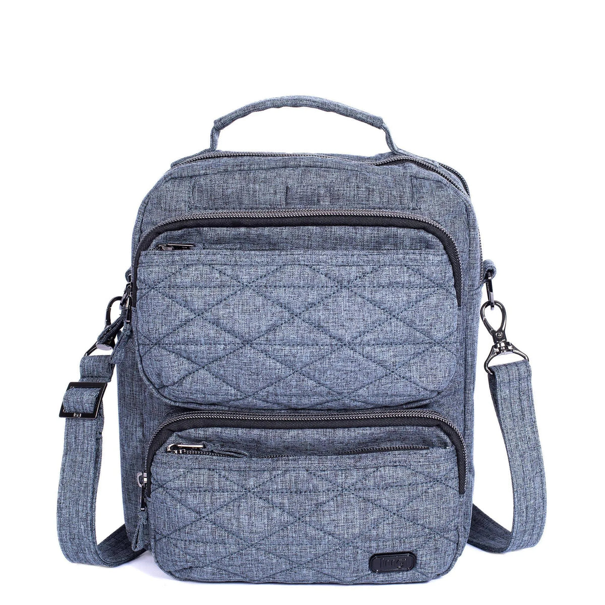 Medium Crossbody Bag, Heather Grey Y329704