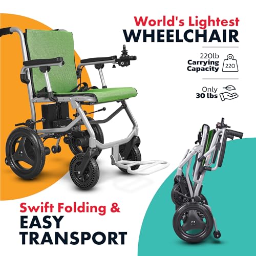 Foldable Electric Wheelchair with Detachable Battery N58280
