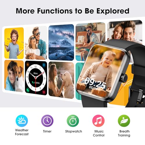 Fitness Tracker Watch with Heart Rate, Blood Oxygen Sleep Monitor, 5ATM Waterproof Pedometer X7379