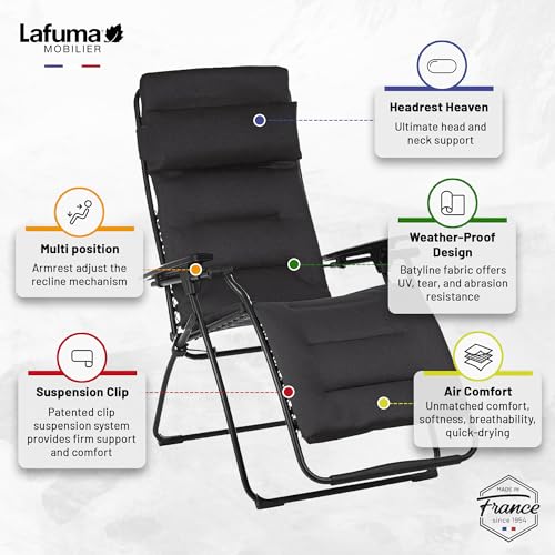 Extra Large Padded Folding Outdoor Reclining Chair H450