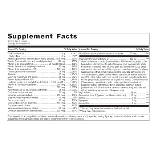 60 Tablets Multivitamin Without Iron T169