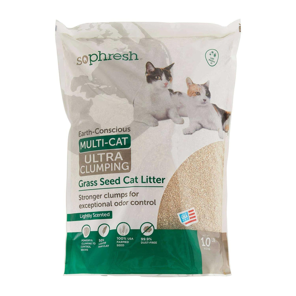 Extreme Clumping Scented Grass Seed Cat Litter M3808