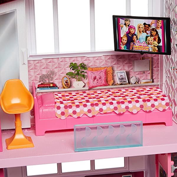 Dollhouse with Elevator, Pool, Slide and 70 Accessories S167420