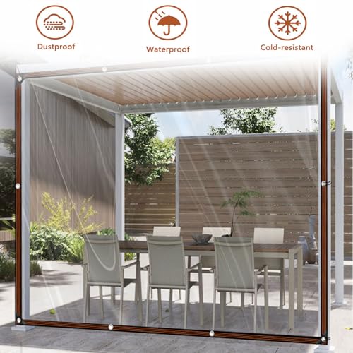 Clear Waterproof 20x20ft Heavy Duty Tarpaulin with Grommets O811138