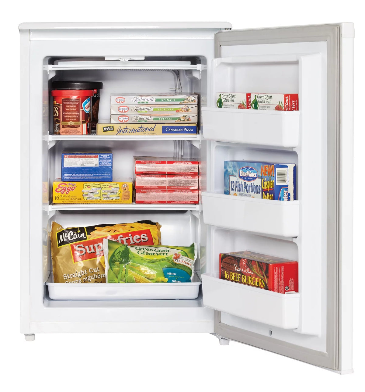 White 4.3 Cu. ft. Upright Freezer C839