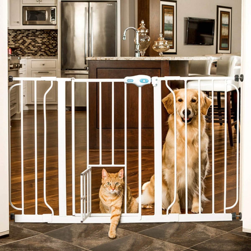 Extra Wide Walk Through Gate with Pet Door K781