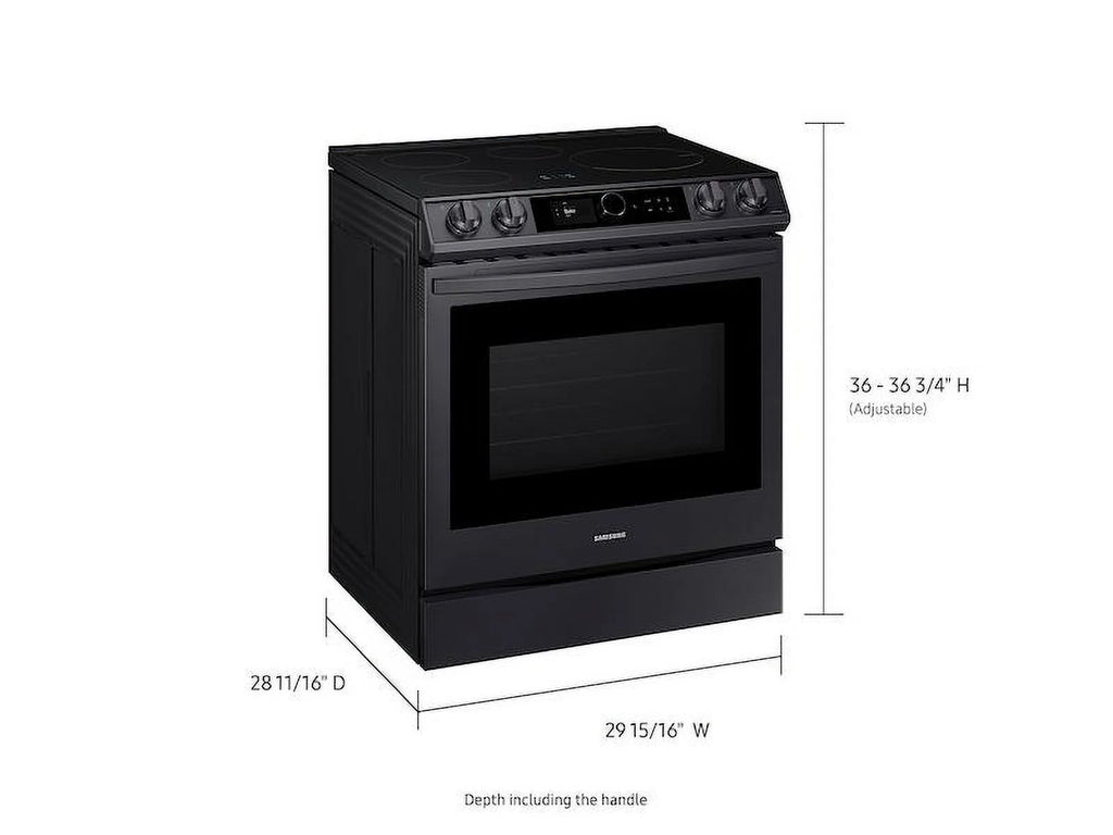 6.3 cu. ft. Smart Slide-in Induction Range Black Stainless N236