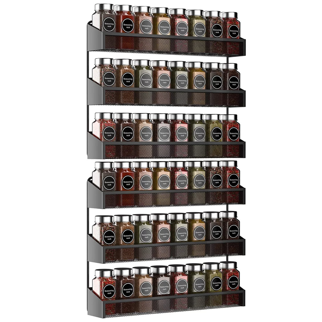 2 Pack 3 Tier Black Spice Rack Organizer Z2293