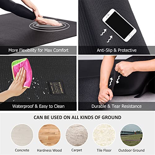 Large Extra Thick Yoga Mat 6'x4' 7mm Z660646