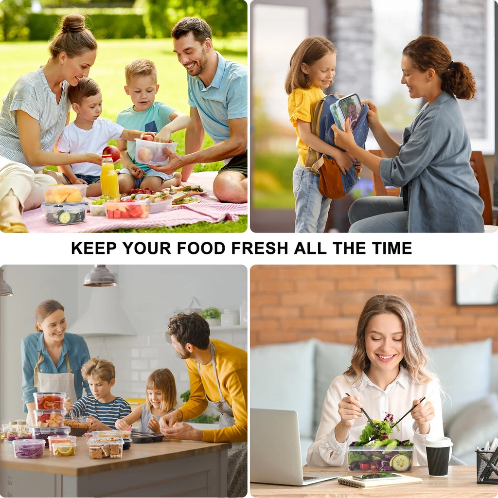 44 Pcs BPA Free Food Storage Containers with Snap Locking Lids T223565