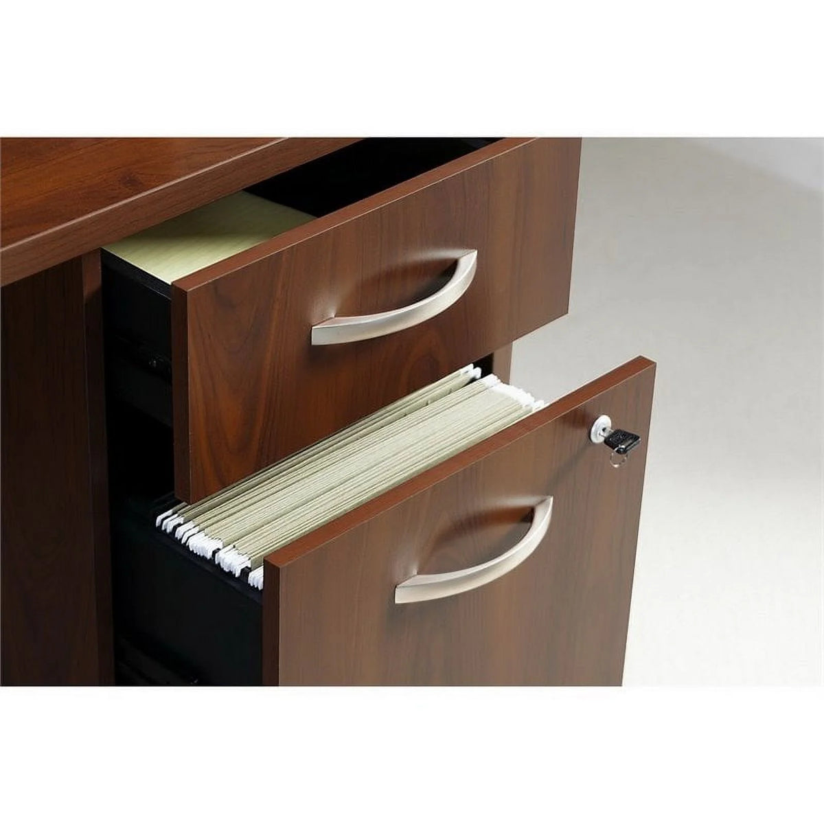 72" U-Shaped Desk with Pedestal W758