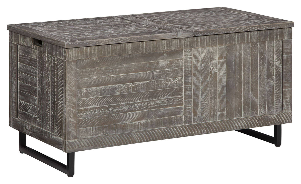 Distressed Gray Storage Trunk F24987