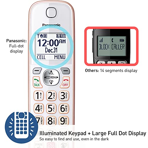 Cordless Phone with Answering Machine and 4 Handsets A4974