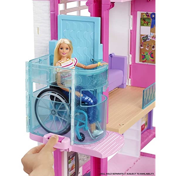Dollhouse with Elevator, Pool, Slide and 70 Accessories S167420