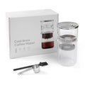 300ml Borosilicate Glass Cold Brew Coffee and Tea Maker with Cleaning Brush and Spoon P71197