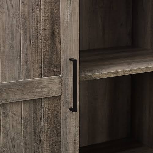 68" Sliding Door Storage Cabinet - Grey Wash P147