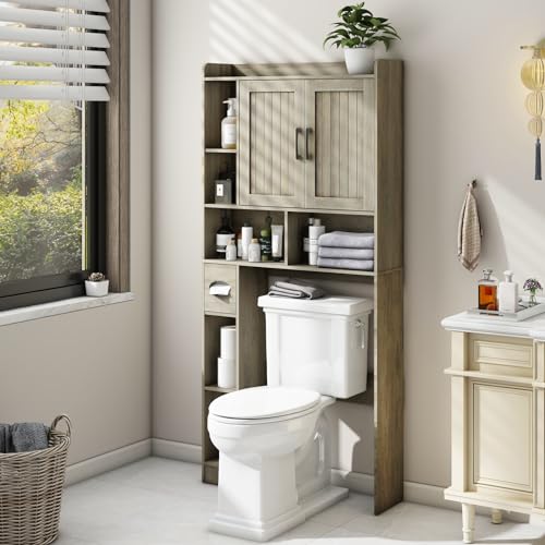 Over The Toilet Storage Cabinet with Sliding Doors P782
