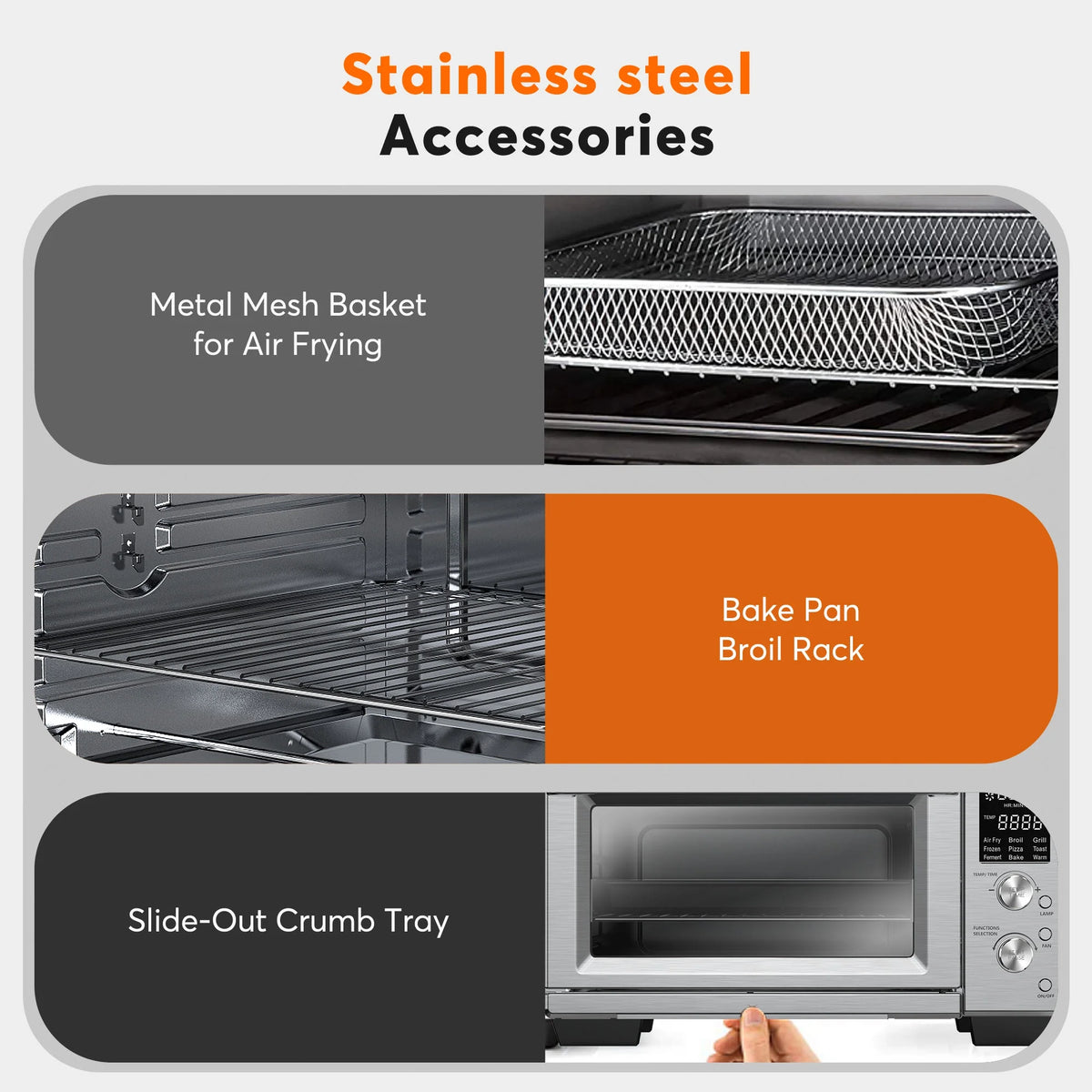 30Qt Stainless Steel Air Fryer Toaster Oven C68427
