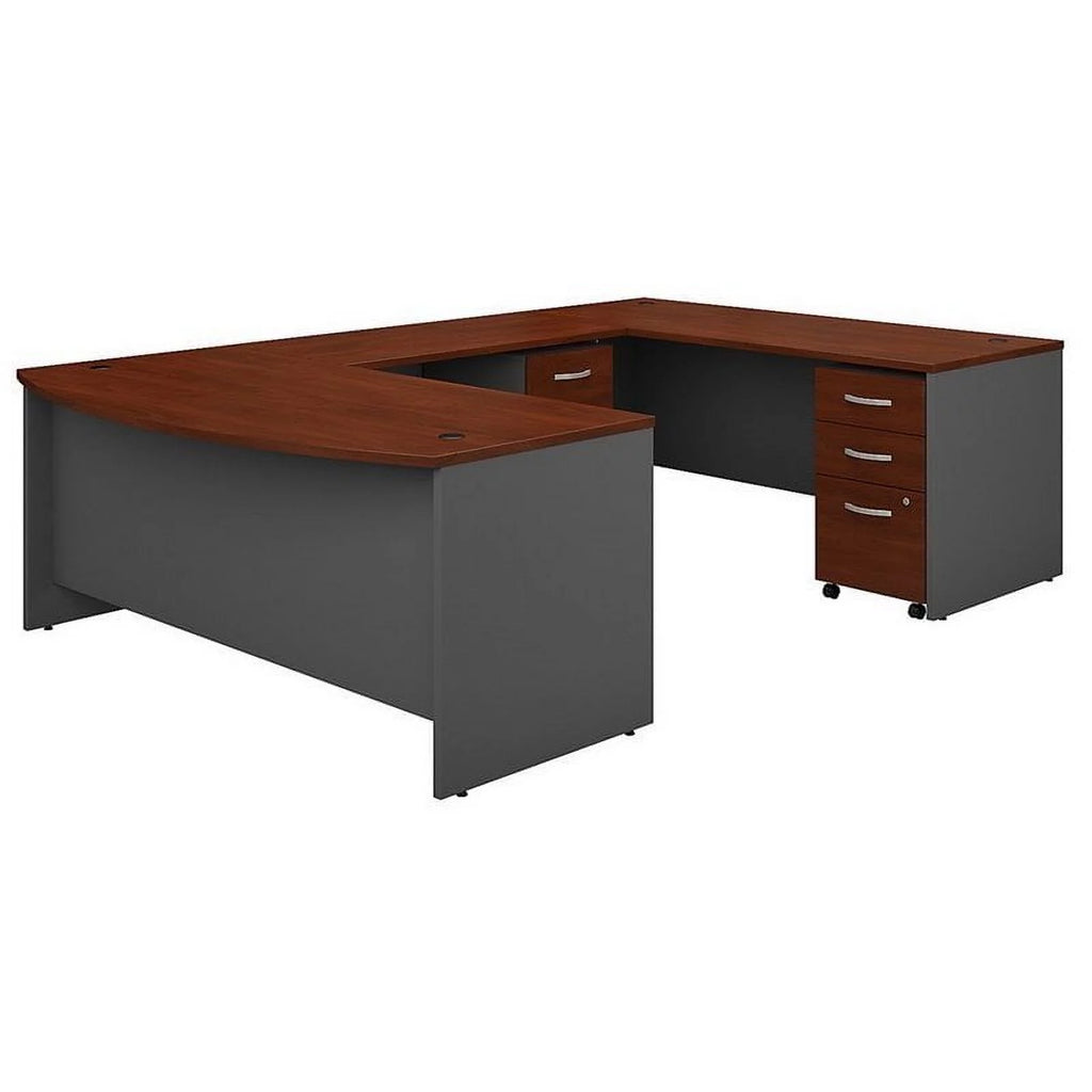 72" U-Shaped Desk with Pedestal W758