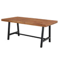 68”L Outdoor Acacia Wood Rectangular Dining Table A871