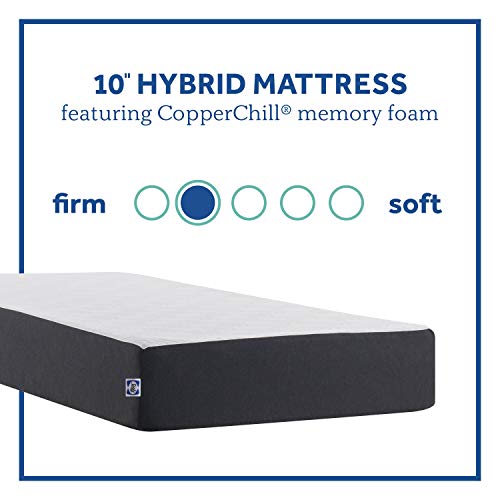 12 Inch Medium Feel Twin Size Hybrid Bed N960
