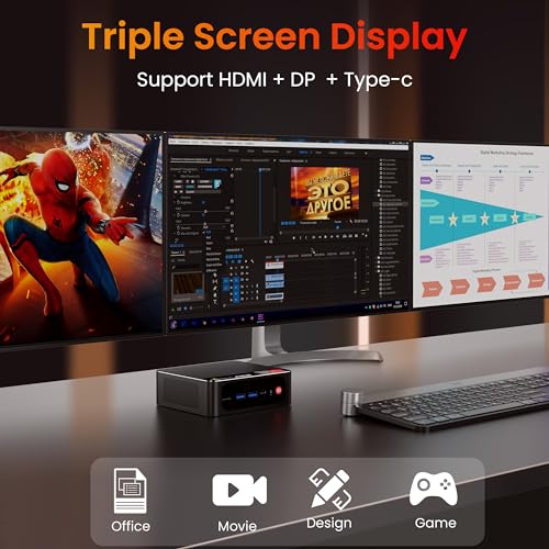 Mini PC AMD Ryzen 7 5800H 16GB RAM 1TB SSD WiFi 6 P667327