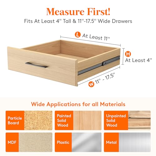 14 Pack 4" High Adjustable White Drawer Dividers Q29682