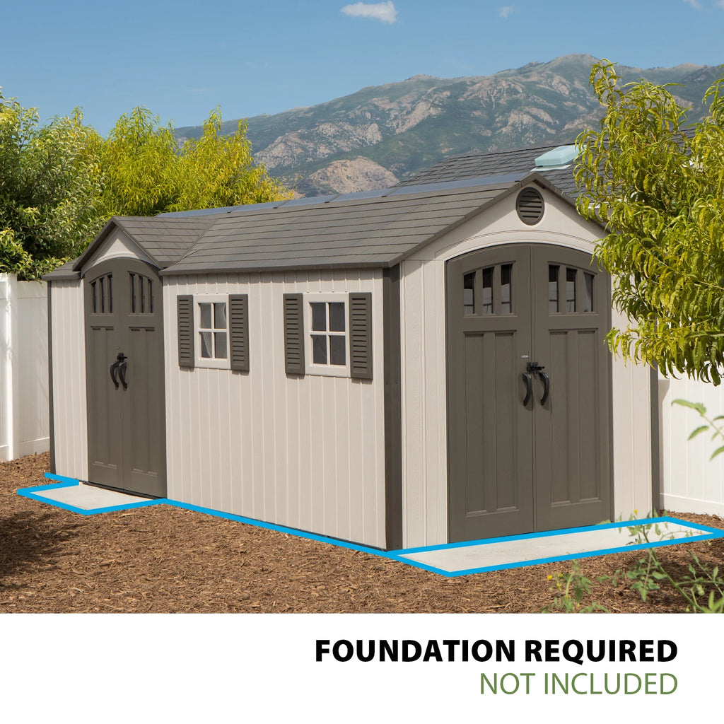 17.5 ft. x 8 ft. Outdoor Storage Shed U70892