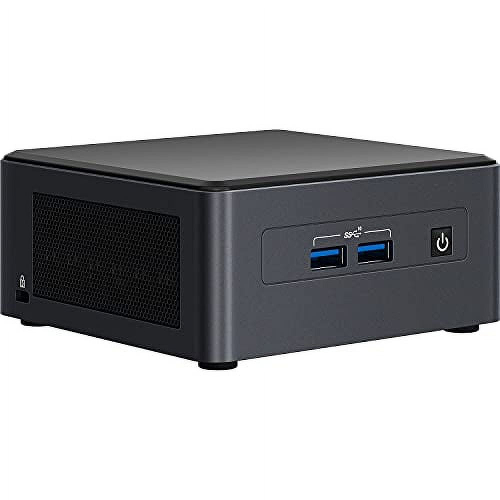 Black Mini Desktop PC i3-1115G4 4GB RAM 256GB PCIe SSD 1TB HDD 2.5 Win 10 Pro Y453890