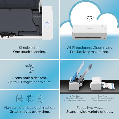Black Double-Sided Color Document Scanner with Auto Document Feeder C9742