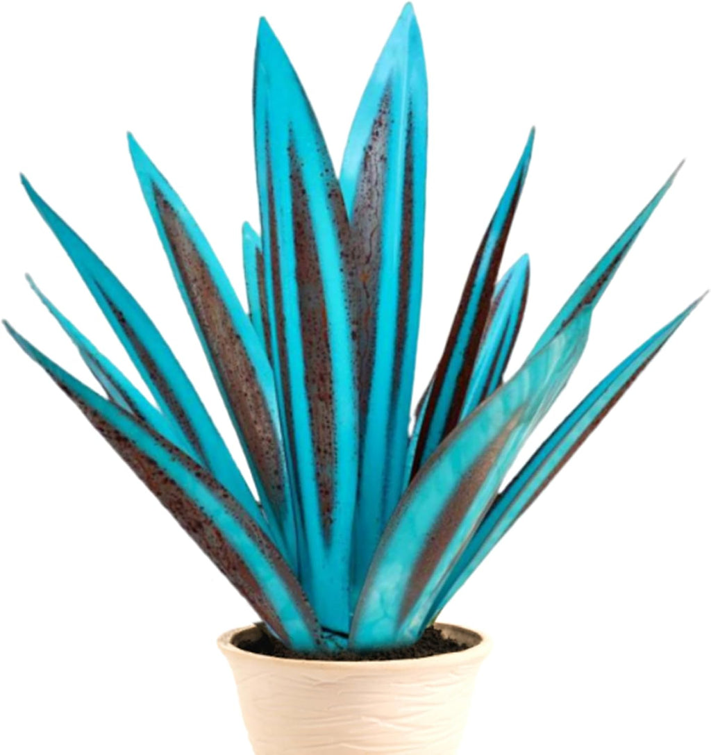 Metal Art Tequila Plant Rustic Sculpture 10.6 inches Garden Statue O996728