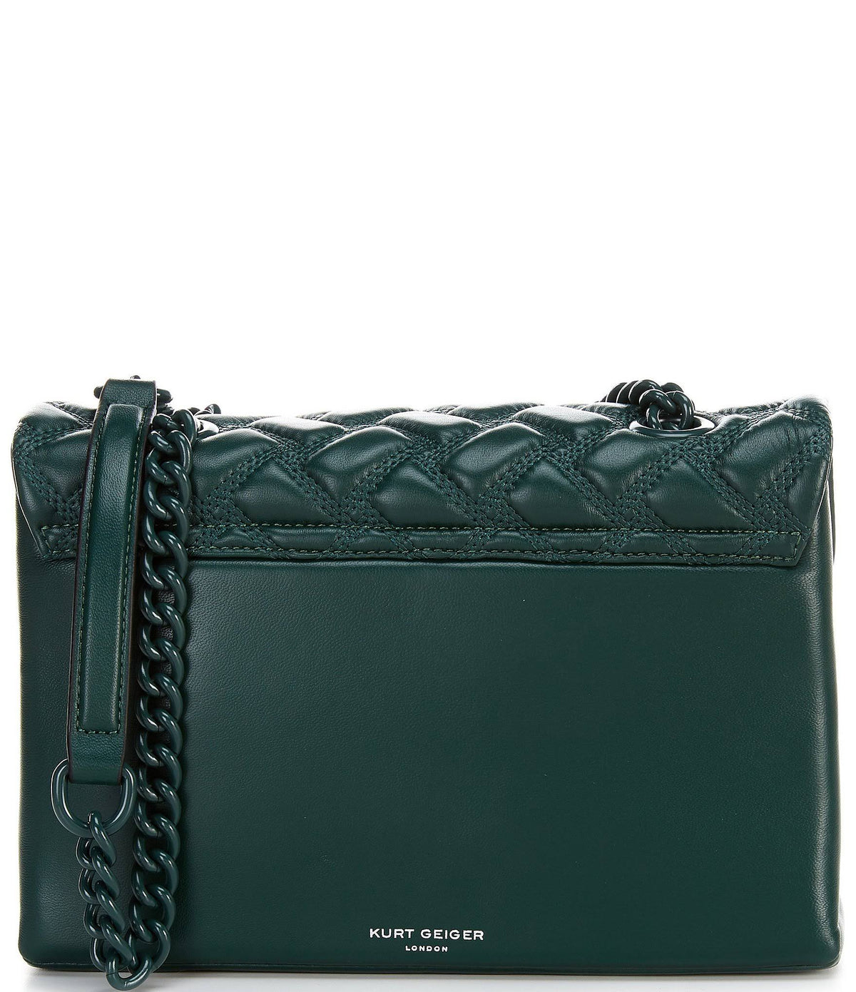 Dark Green Quilted Shoulder Bag Q15015