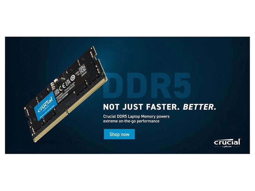 64GB (2 x 32GB) DDR5-4800 PC5-38400 DDR5 SDRAM 4800 MHz CL40 Non-ECC Unbuffered 262-pin SoDIMM Memory Kit M99278