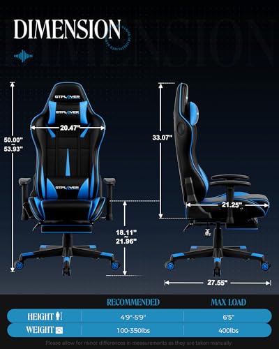 Black-Red Gaming Chair with Speakers and Footrest M32064