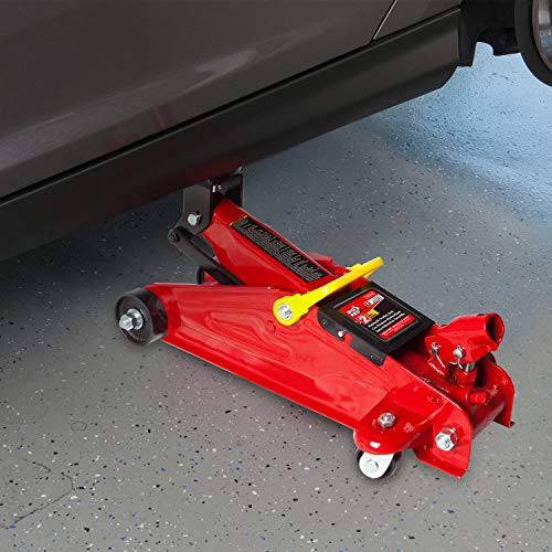 1.5 Ton Hydraulic Trolley Floor Jack with Carrying Case, Black X8614