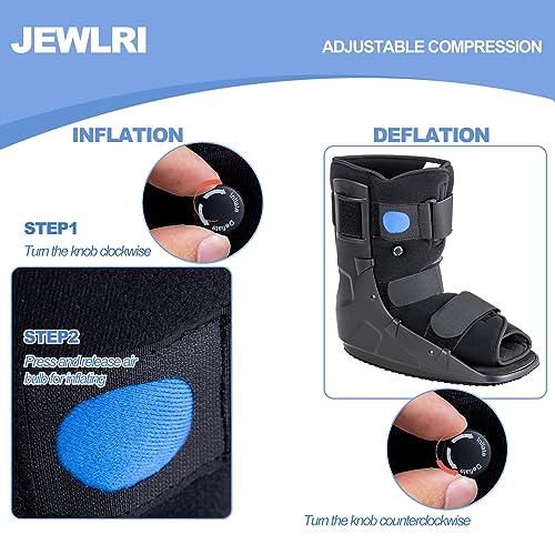 Black Medium Walking Boot J494