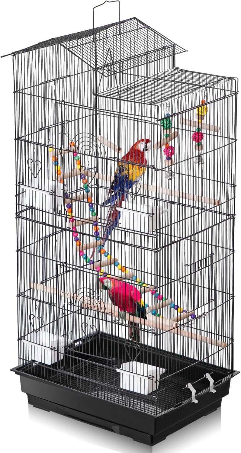 39'' Roof Top Bird Cage with Toys Z8041