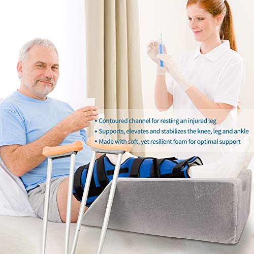 Memory Foam Leg Elevation Double Wedge Pillow P552
