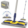 Microfiber Flat Mop with 4X Mop Pads and Adjustable Handle J976