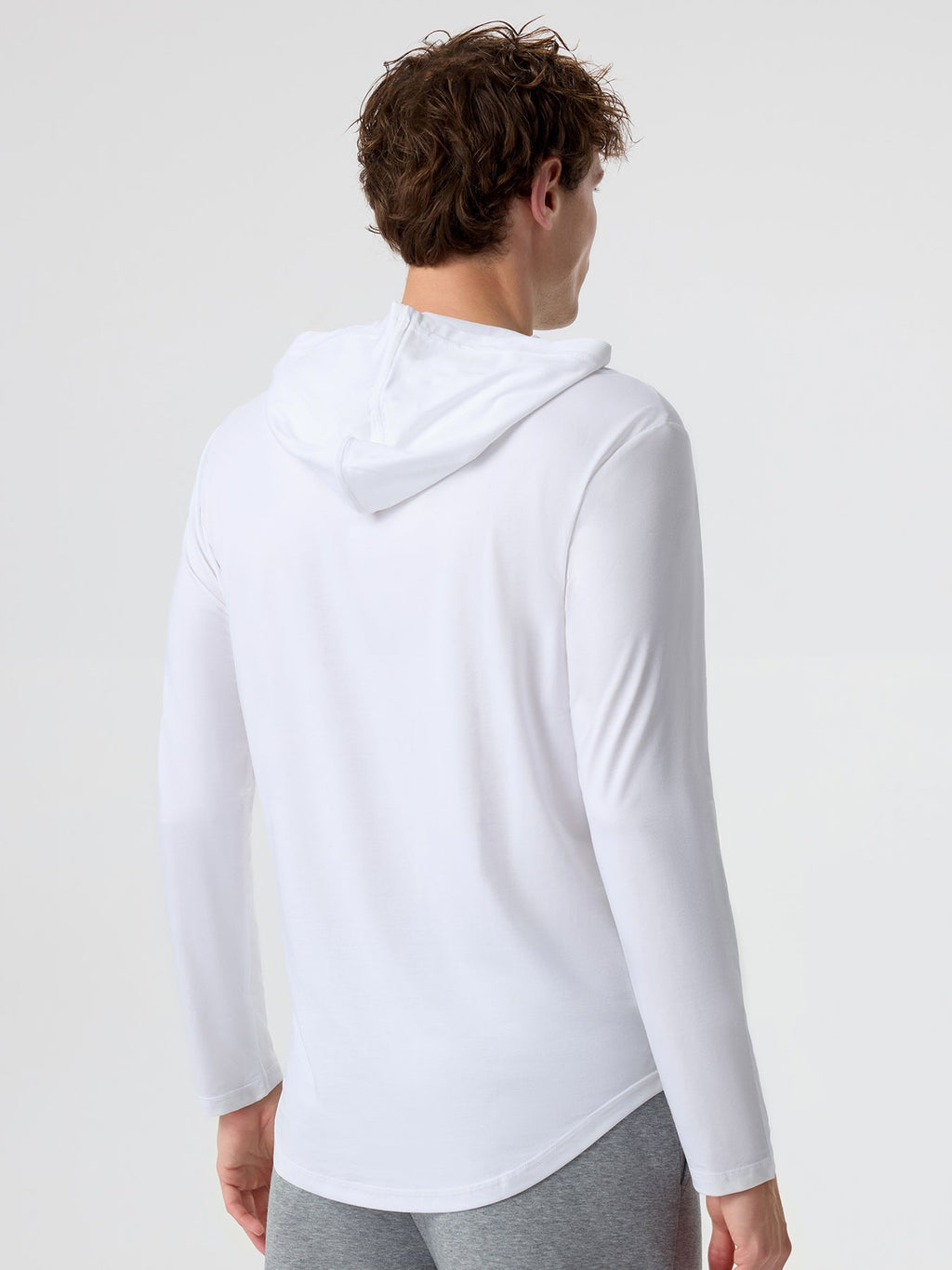 StaySmooth Long Sleeve Hooded Drop-Cut Tee