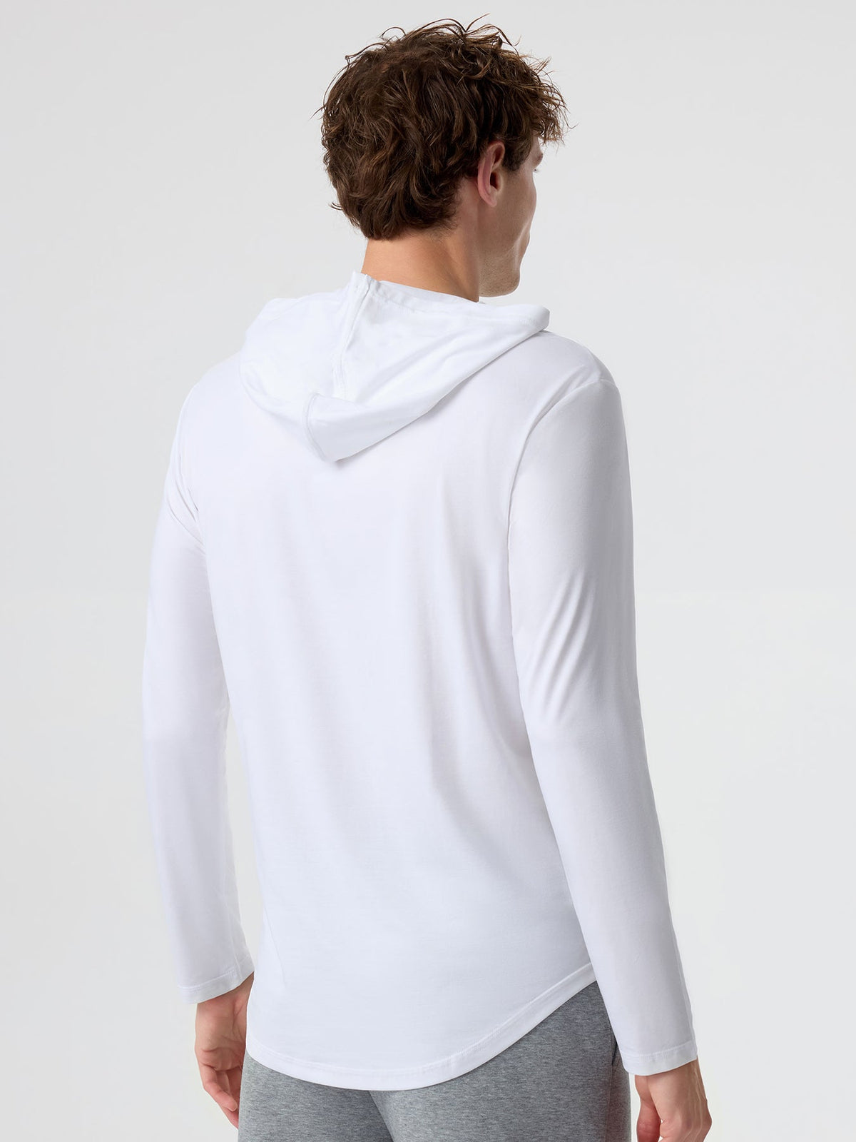 StaySmooth Long Sleeve Hooded Drop-Cut Tee