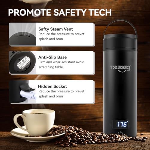 White 304 Stainless Steel Electric Kettle F1296