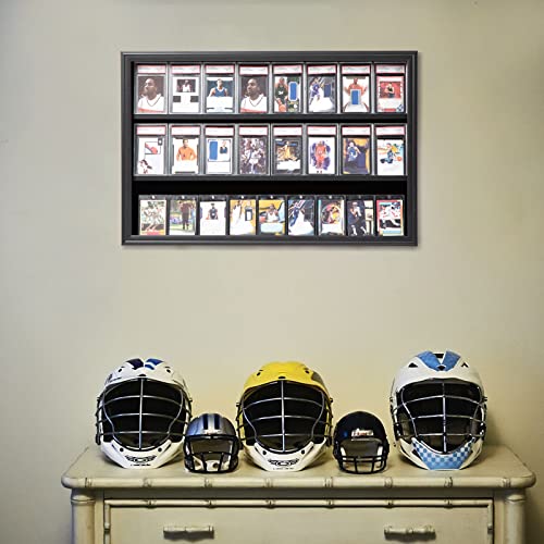 Black Lockable Sports Card Display Case M306623