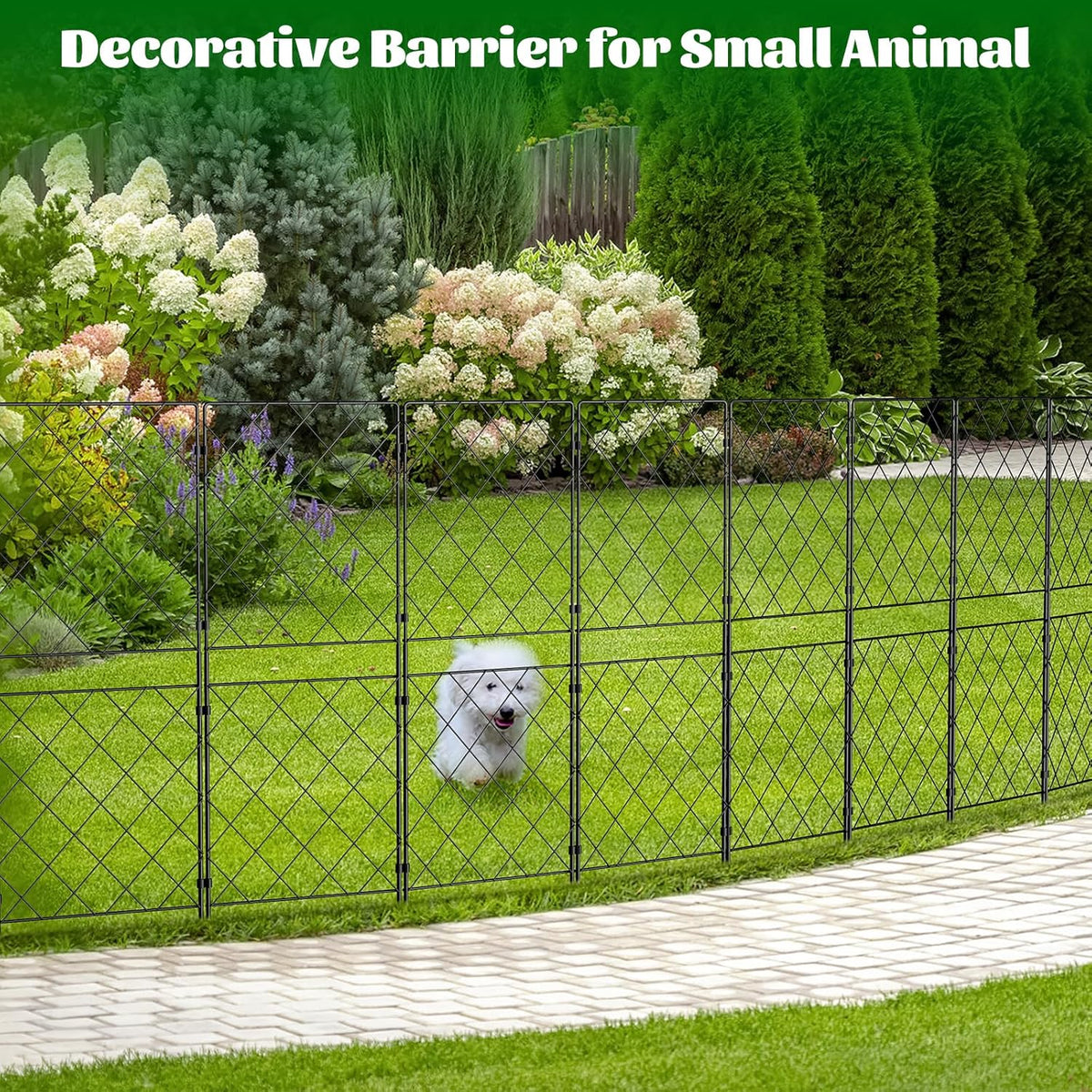 10 Panels 38in x 10.5ft Rustproof Metal Wire Garden Fence K1268